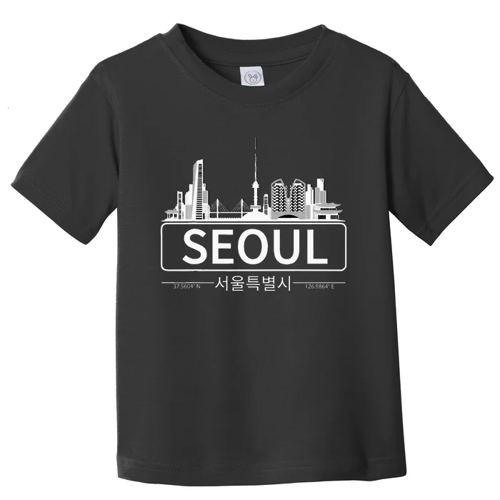 Seoul South Korea Skyline Cityscape Toddler T-Shirt