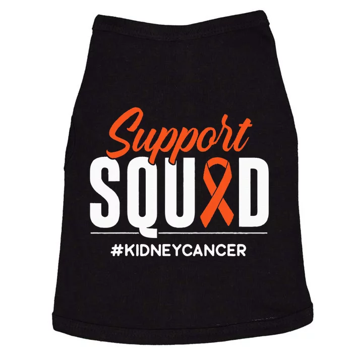 Support Squad Kidney Cancer Awareness Gift Doggie Tank