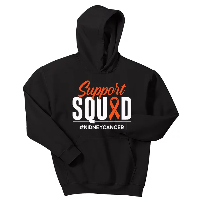 Support Squad Kidney Cancer Awareness Gift Kids Hoodie