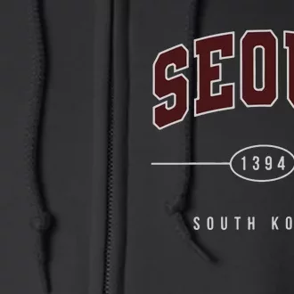 Seoul South Korea Full Zip Hoodie