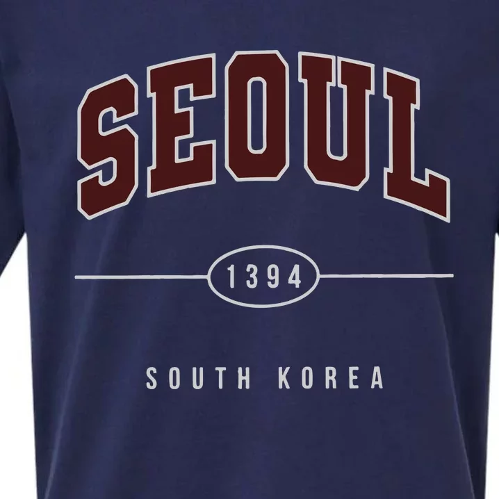 Seoul South Korea Sueded Cloud Jersey T-Shirt