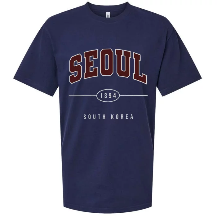 Seoul South Korea Sueded Cloud Jersey T-Shirt