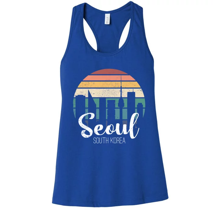 Seoul South Korea Skyline Tourism Gift Women's Racerback Tank