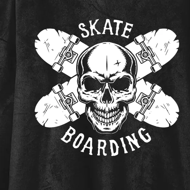 Skateboarding Hooded Wearable Blanket