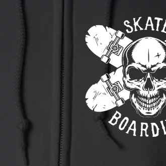 Skateboarding Full Zip Hoodie