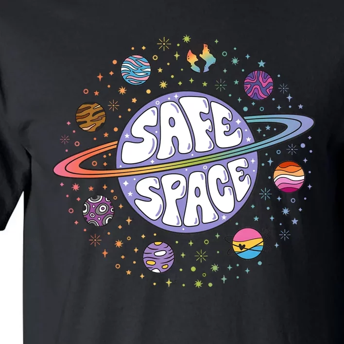 Safe Space Lgbtq Friendly Proud Ally Tall T-Shirt