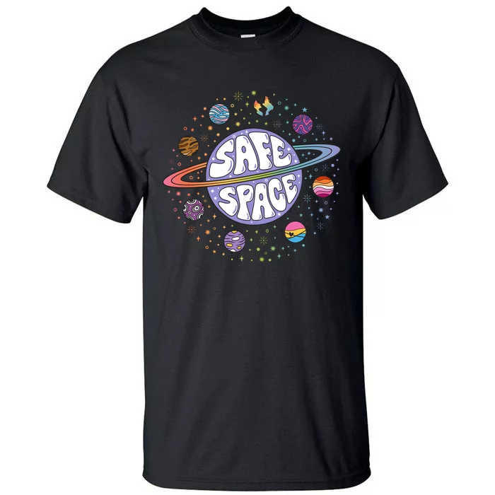 Safe Space Lgbtq Friendly Proud Ally Tall T-Shirt