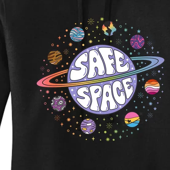 Safe Space Lgbtq Friendly Proud Ally Women's Pullover Hoodie