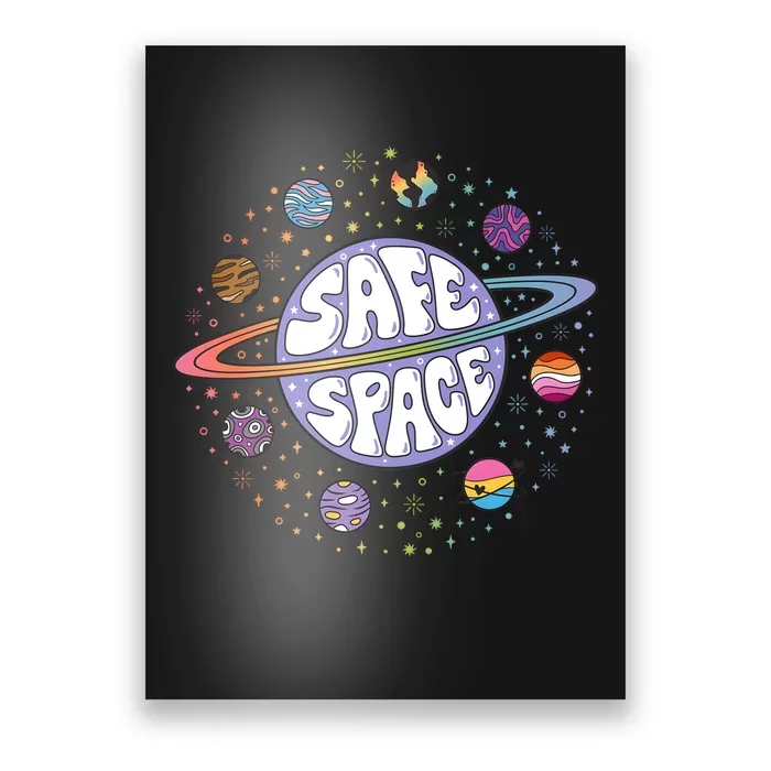 Safe Space Lgbtq Friendly Proud Ally Poster