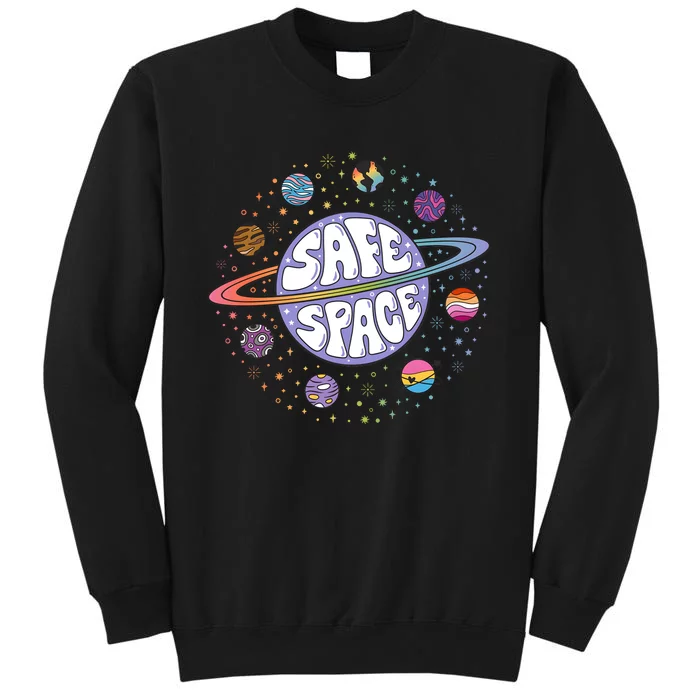 Safe Space Lgbtq Friendly Proud Ally Tall Sweatshirt