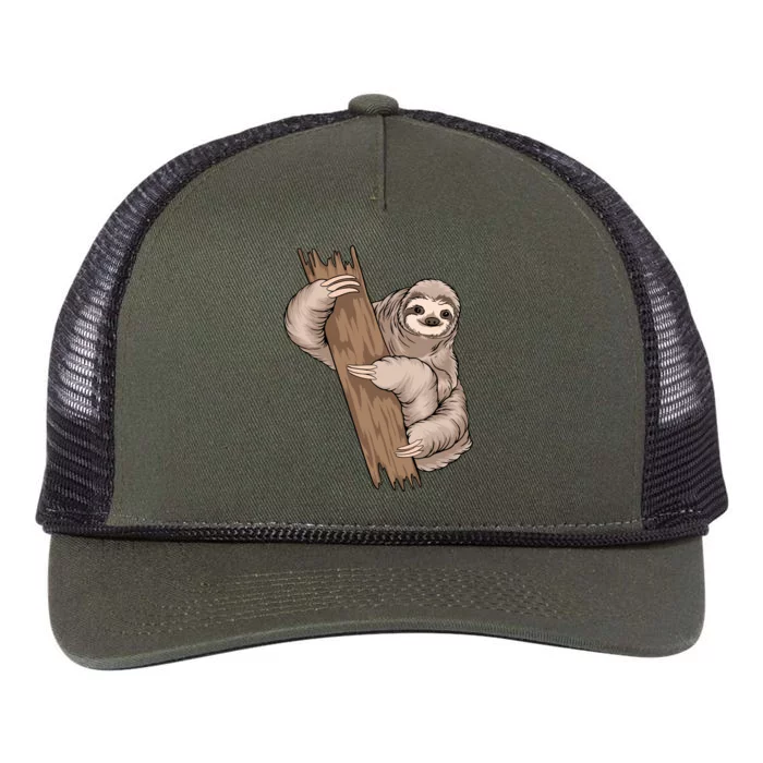 Sloth Retro Rope Trucker Hat Cap