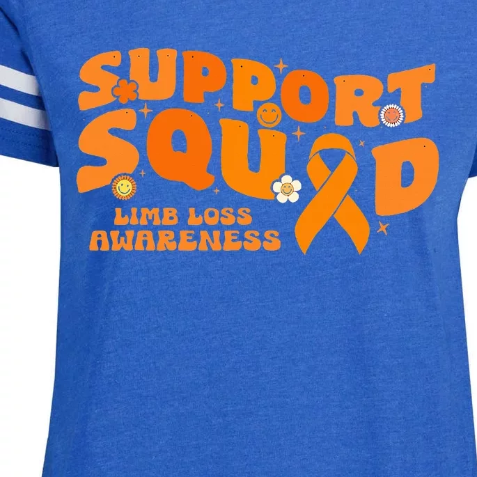 Support Squad Limb Loss Awareness Orange Ribbon Hope Fighter Enza Ladies Jersey Football T-Shirt