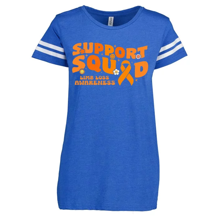 Support Squad Limb Loss Awareness Orange Ribbon Hope Fighter Enza Ladies Jersey Football T-Shirt