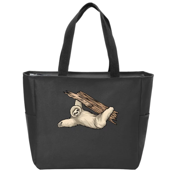 Sloth Zip Tote Bag