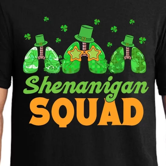 Shenanigan Squad Lung Respiratory Therapy St. Patricks Day Pajama Set