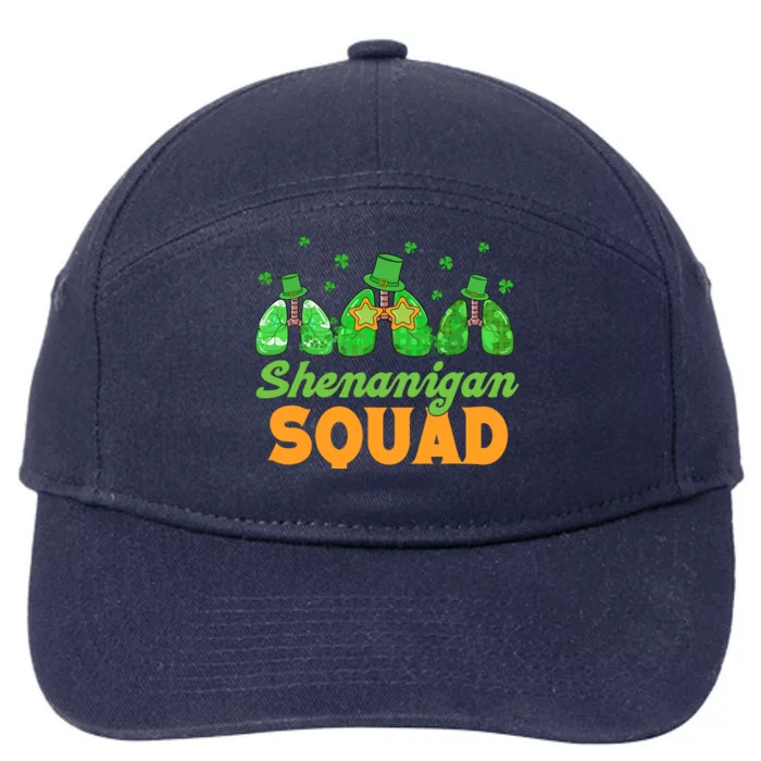 Shenanigan Squad Lung Respiratory Therapy St. Patricks Day 7-Panel Snapback Hat