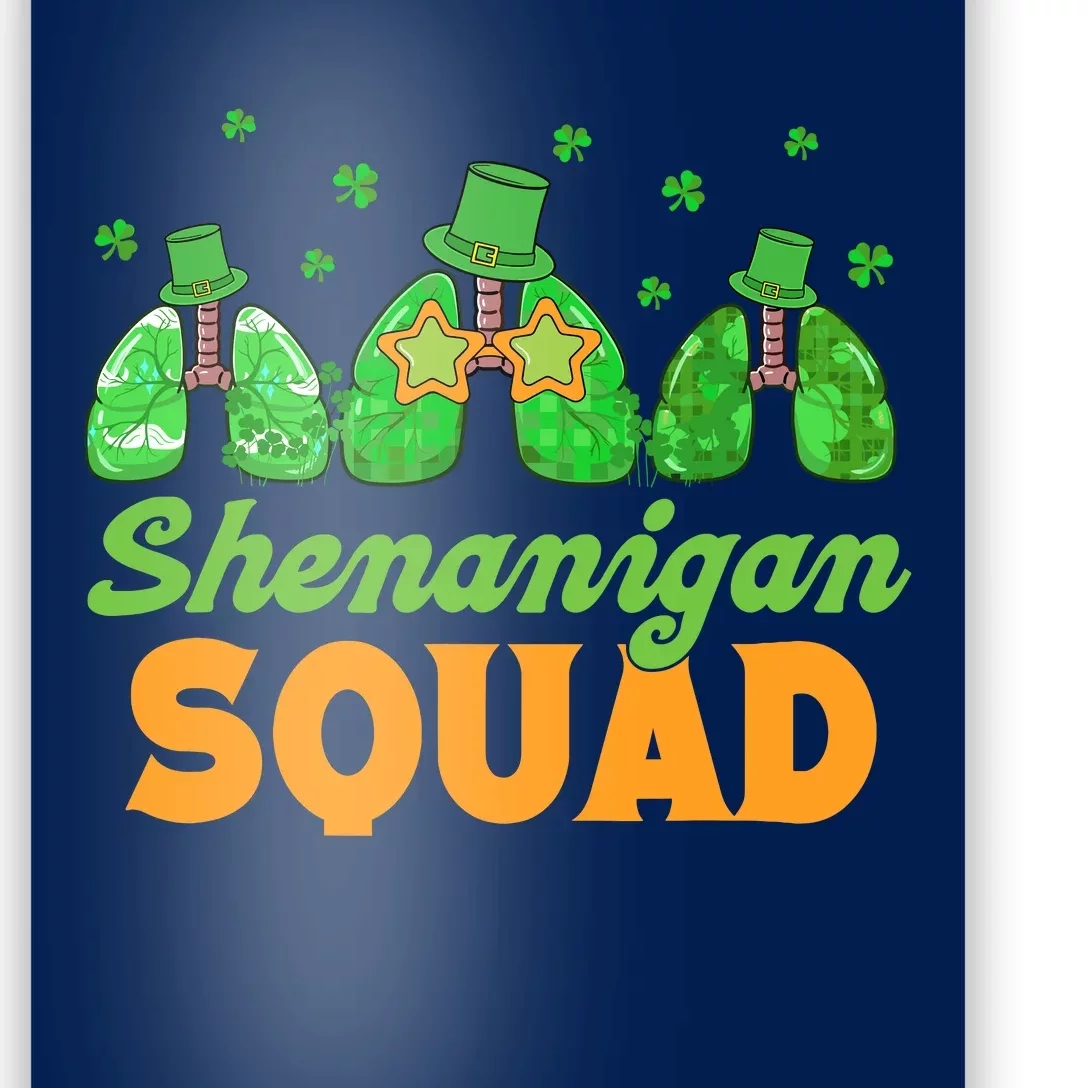 Shenanigan Squad Lung Respiratory Therapy St. Patricks Day Poster