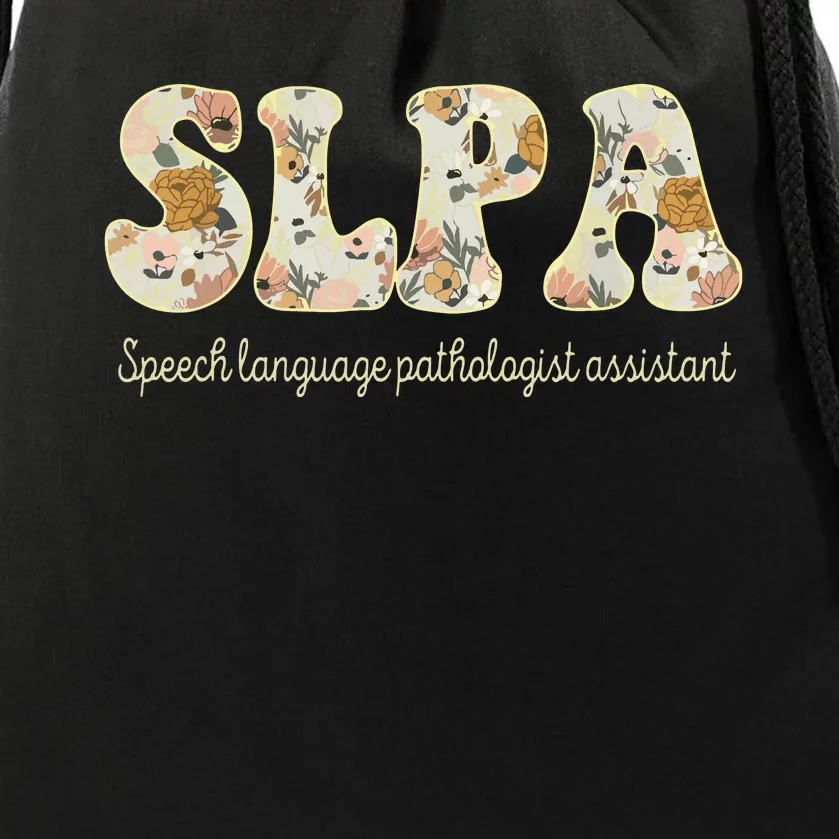 SLPA Speech Language Pathologist Assistant Appreciation Drawstring Bag