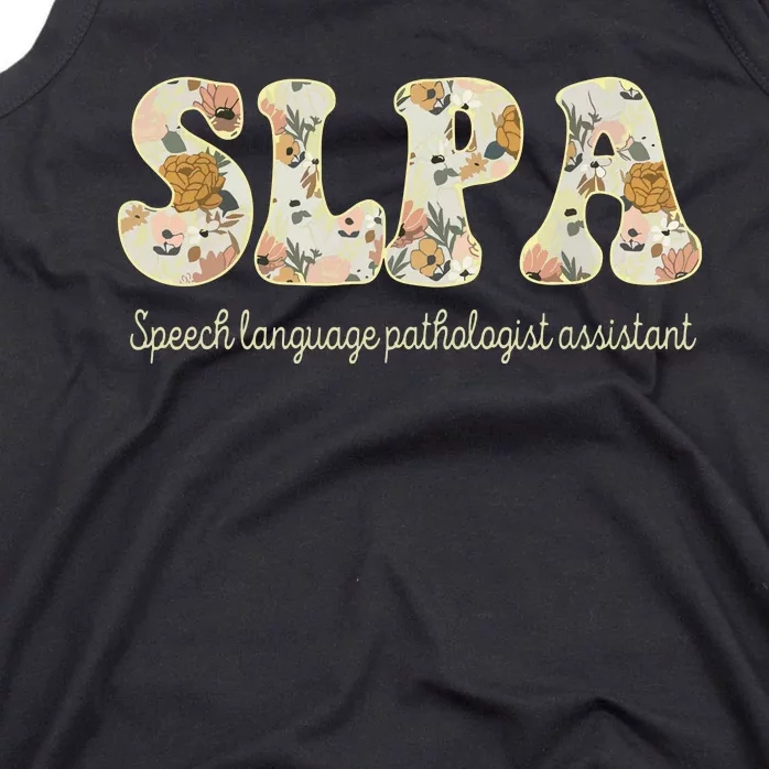 SLPA Speech Language Pathologist Assistant Appreciation Tank Top