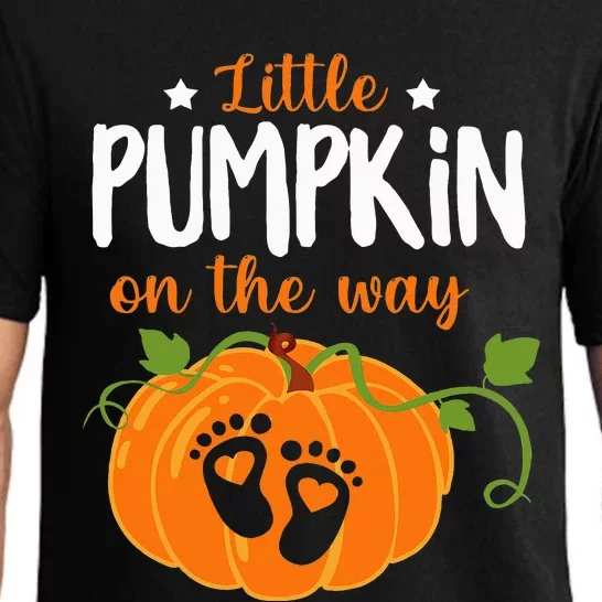 Spooky Surprise Lil Pumpkin Baby Arrival Announcement Pajama Set