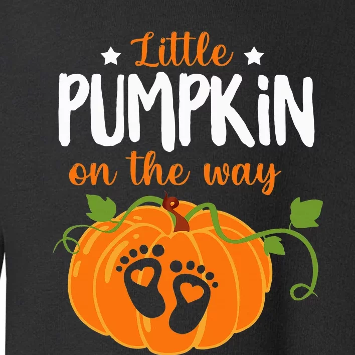 Spooky Surprise Lil Pumpkin Baby Arrival Announcement Toddler Sweatshirt