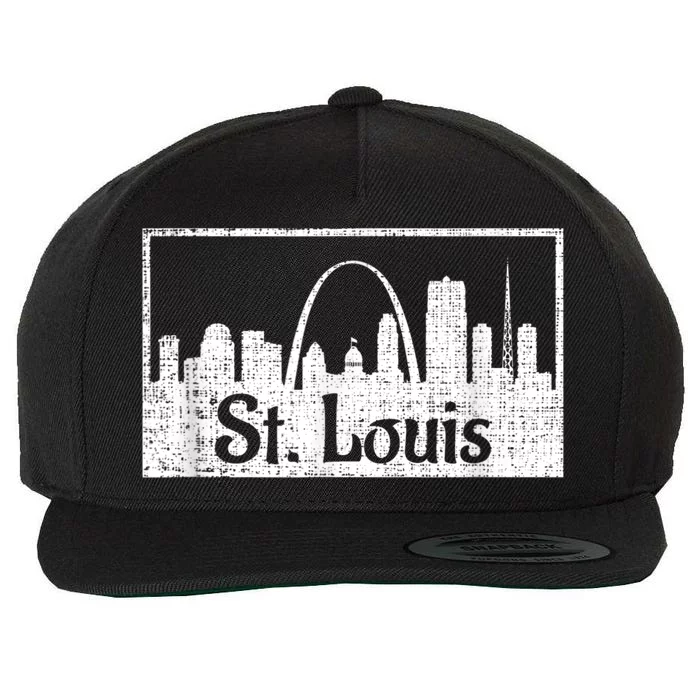 Saint St. Louis Missouri Skyline Souvenir Gift Wool Snapback Cap