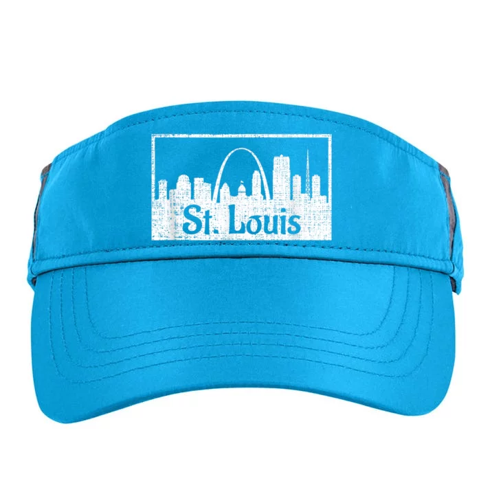 Saint St. Louis Missouri Skyline Souvenir Gift Adult Drive Performance Visor