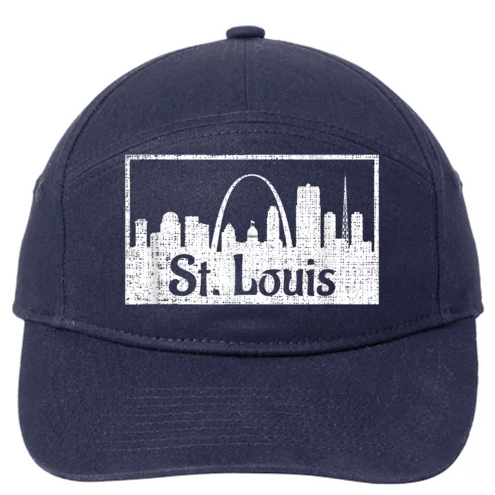 Saint St. Louis Missouri Skyline Souvenir Gift 7-Panel Snapback Hat