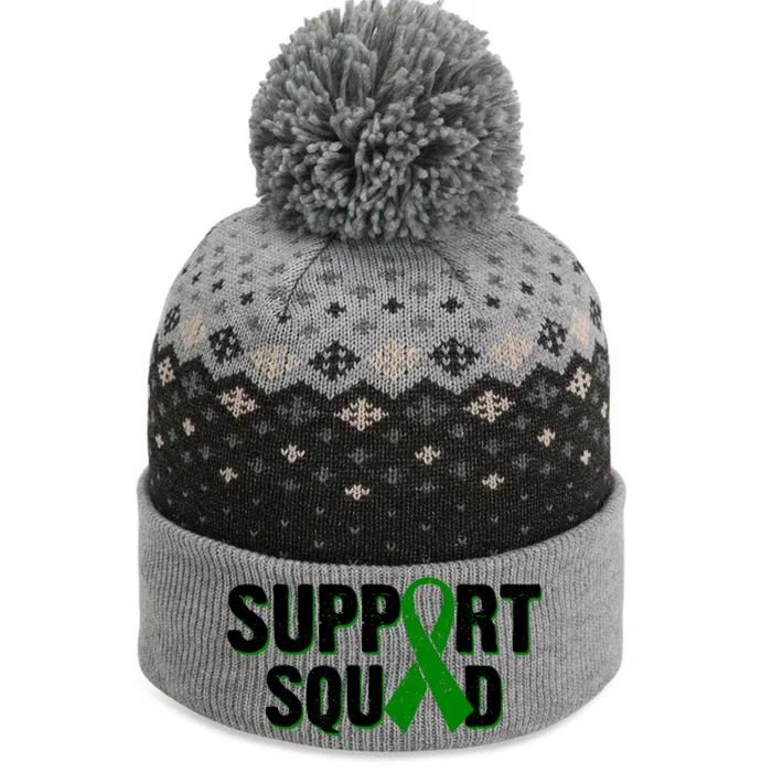 Support Squad Lymphoma Awareness The Baniff Cuffed Pom Beanie