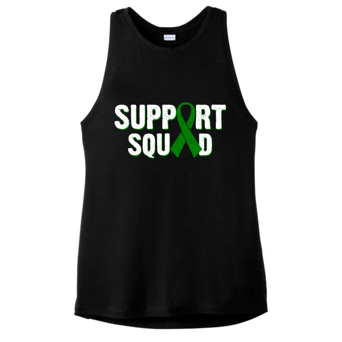 Support Squad Lymphoma Awareness Ladies Tri-Blend Wicking Tank