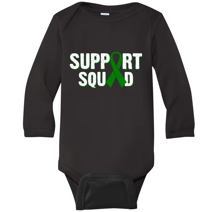 Support Squad Lymphoma Awareness Baby Long Sleeve Bodysuit