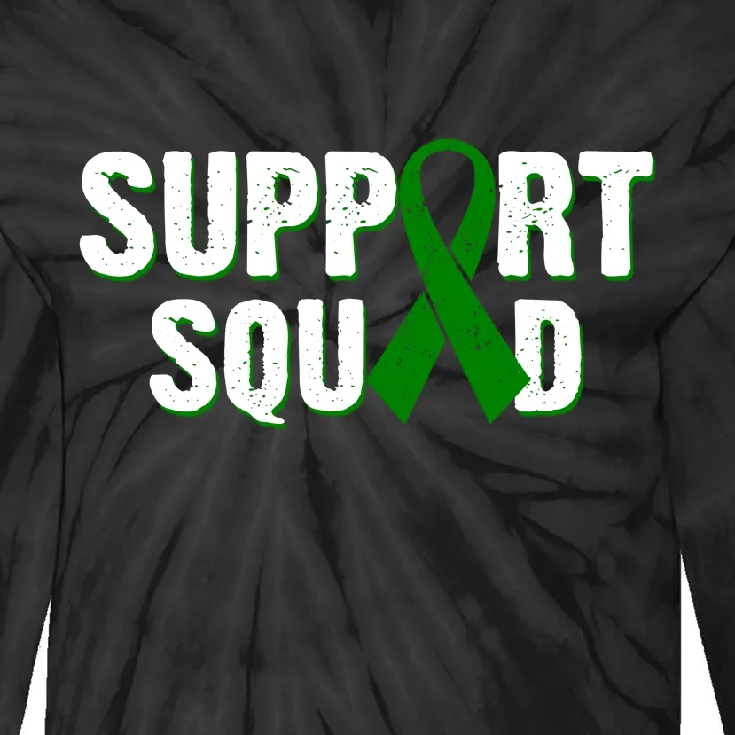 Support Squad Lymphoma Awareness Tie-Dye Long Sleeve Shirt