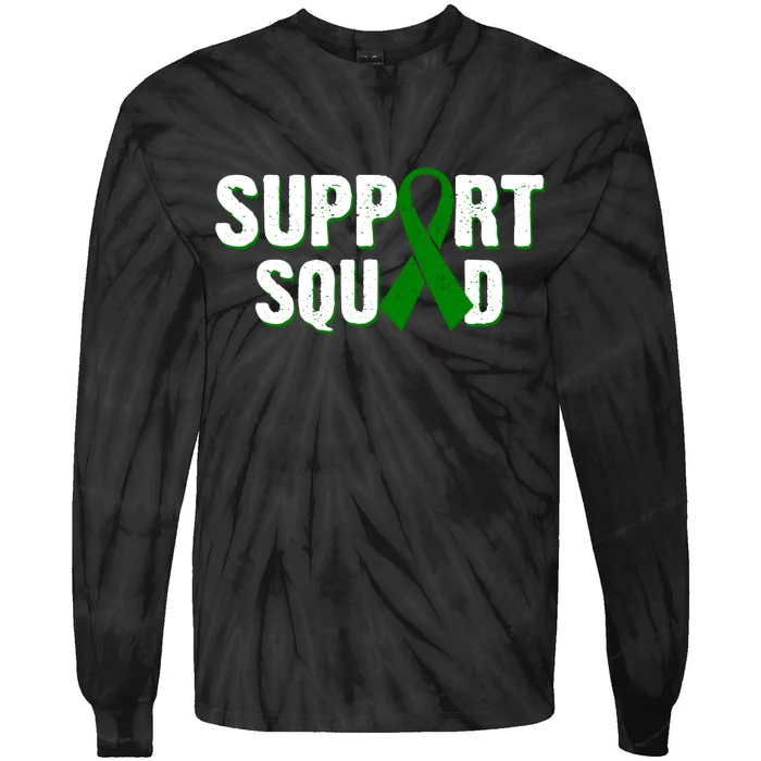 Support Squad Lymphoma Awareness Tie-Dye Long Sleeve Shirt