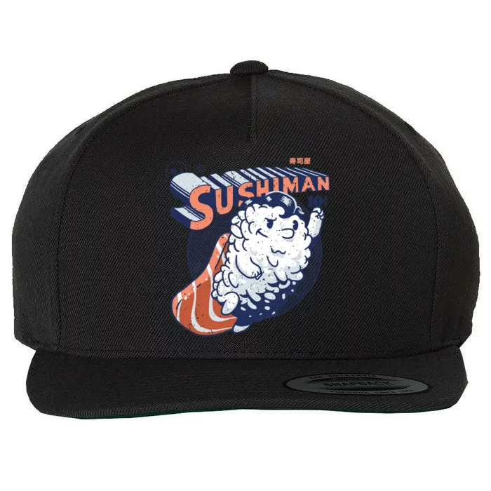 Sushiman Sushi Lover Wool Snapback Cap