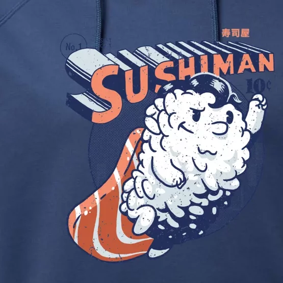 Sushiman Sushi Lover Performance Fleece Hoodie