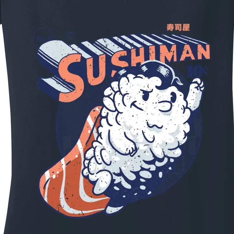 Sushiman Sushi Lover Women's V-Neck T-Shirt