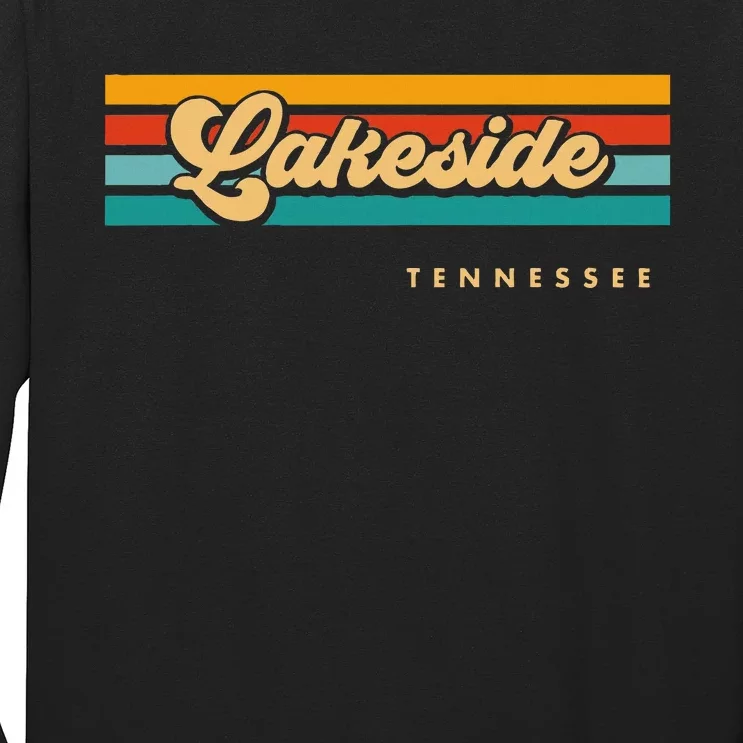 Sunset Stripes Lakeside Tennessee Long Sleeve Shirt