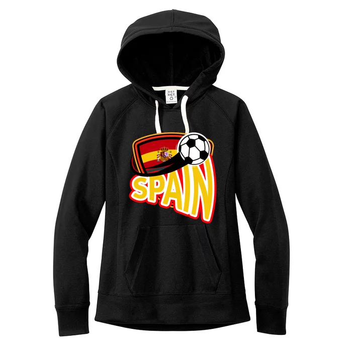 Spain Soccer Logo Women's Fleece Hoodie