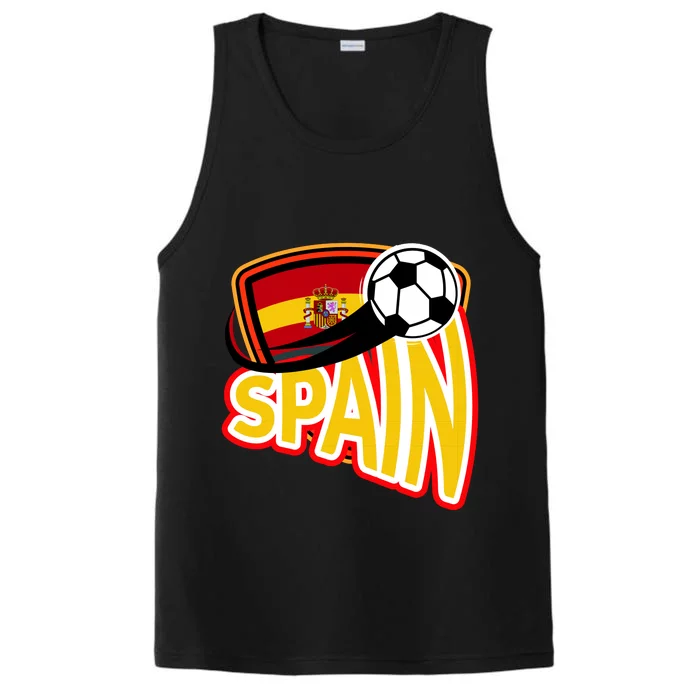 Spain Soccer Logo Performance Tank