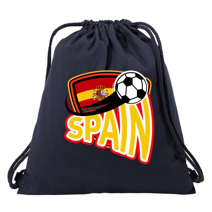 Spain Soccer Logo Drawstring Bag