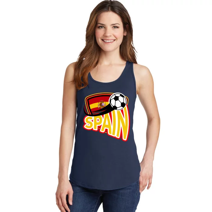 Spain Soccer Logo Ladies Essential Tank