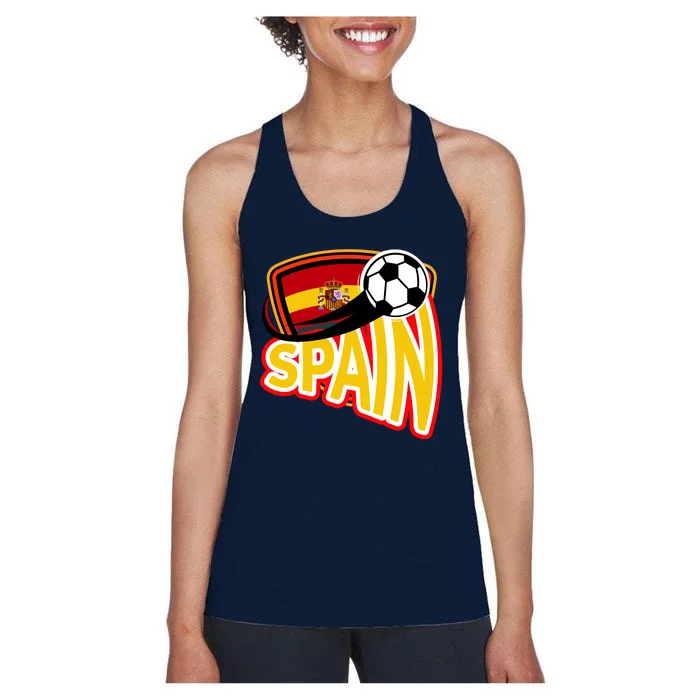 Spain Soccer Logo Women's Racerback Tank