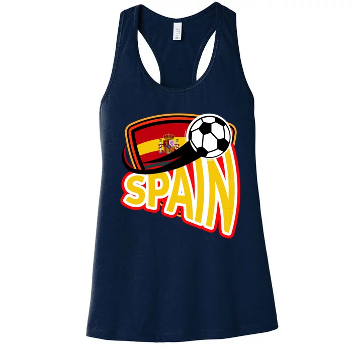 Spain Soccer Logo Women's Racerback Tank