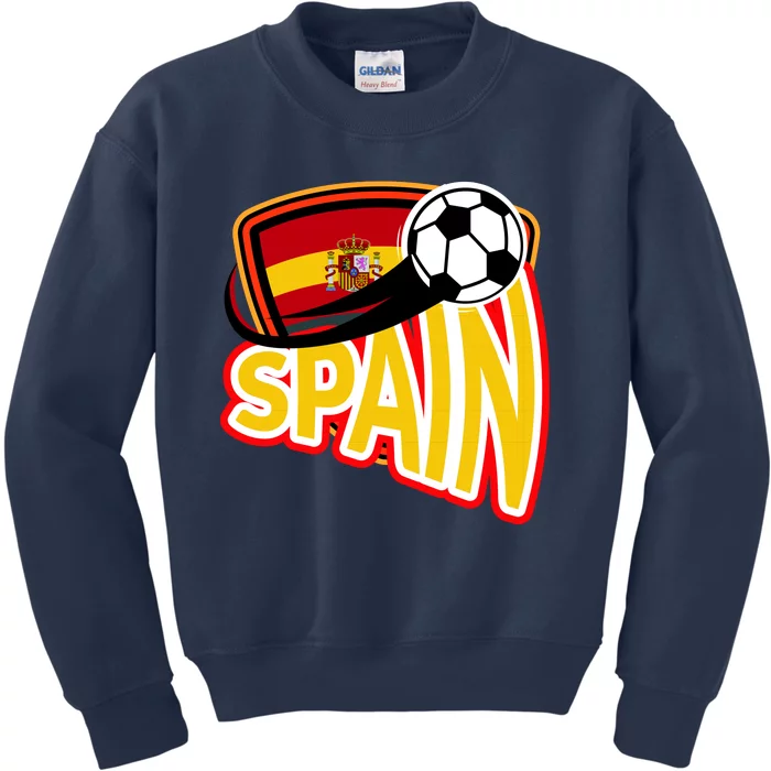 Spain Soccer Logo Kids Sweatshirt