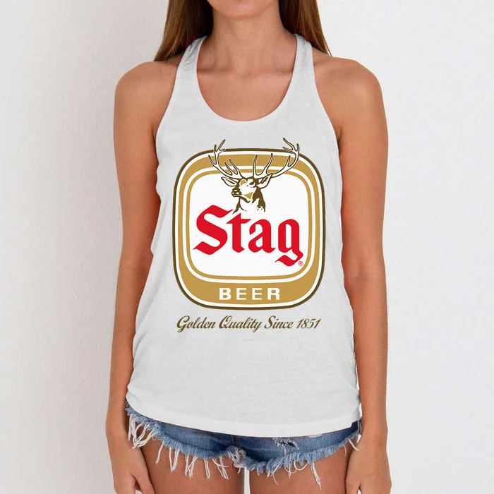 Stag Style Logo Women's Knotted Racerback Tank