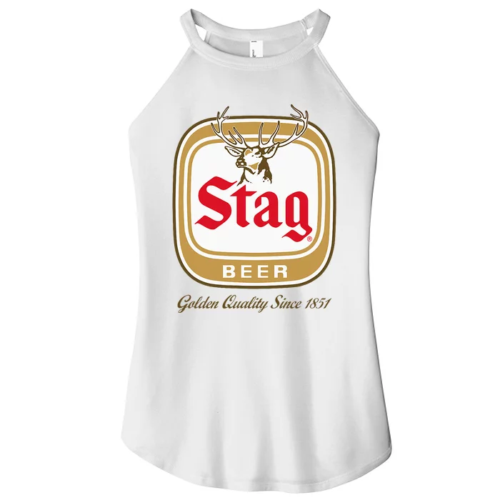 Stag Style Logo Women’s Perfect Tri Rocker Tank