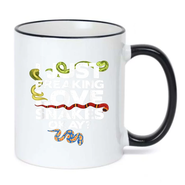 Snake Snake Lover  Reptile Lover Funny Snake Black Color Changing Mug