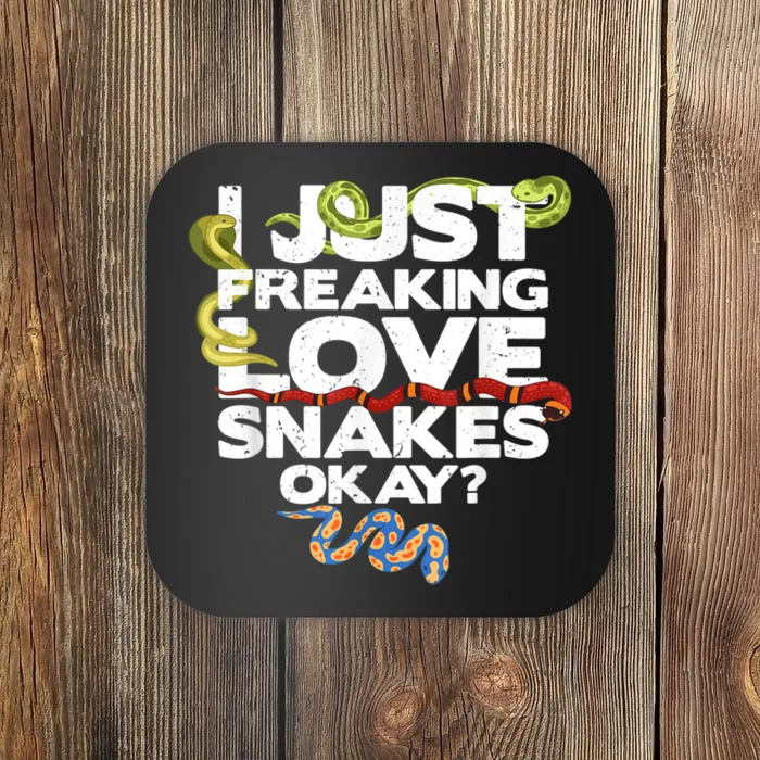 Snake Snake Lover  Reptile Lover Funny Snake Coaster