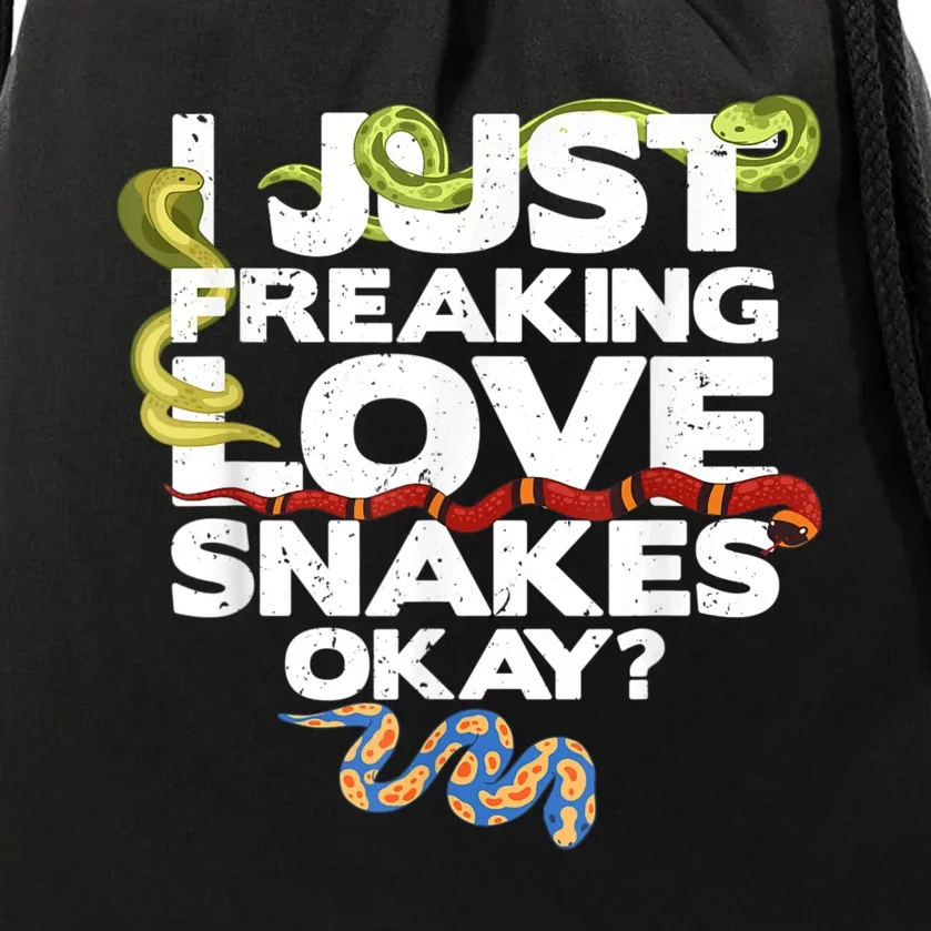 Snake Snake Lover  Reptile Lover Funny Snake Drawstring Bag