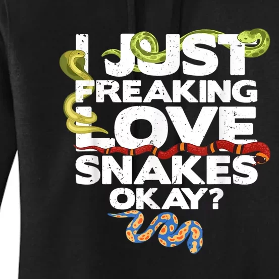 Snake Snake Lover  Reptile Lover Funny Snake Women's Pullover Hoodie